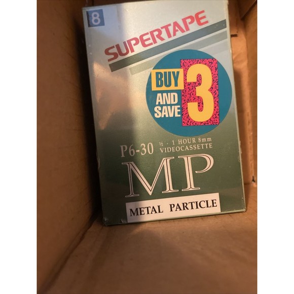 Supertape 8mm ProMP VideoTape Cassette 30 and 60 min P6-30 (3 pack) SEALED - Picture 7 of 10